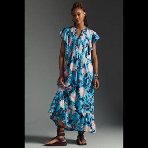NWT ANTHROPOLOGIE MAEVE | The Cassandra Maxi Dress in Botanical | Size S